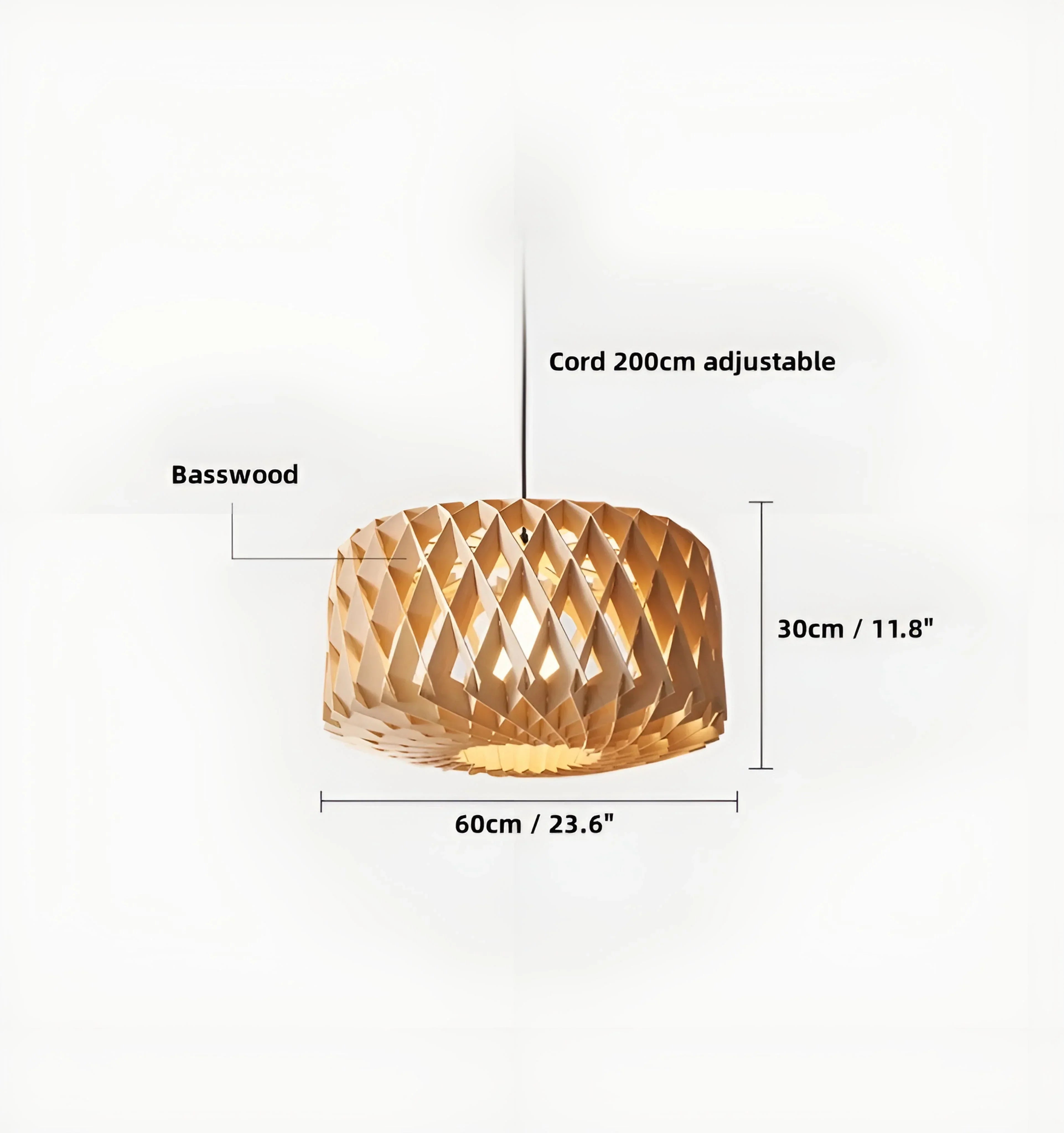 Soreluna Wood Pendant Light - NexioPick