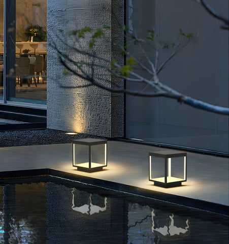 Square Frame Fence Post Garden Light - NexioPick