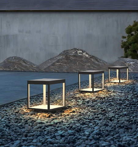 Square Frame Fence Post Garden Light - NexioPick