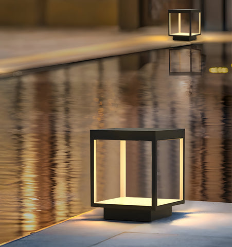 Square Frame Fence Post Garden Light - NexioPick