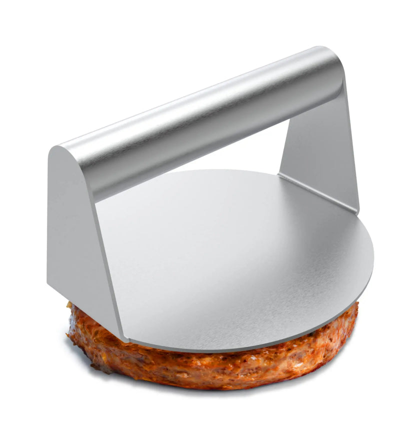 Stainless Steel Burger Press – Professional Grill Smasher for Even, Quick Patties