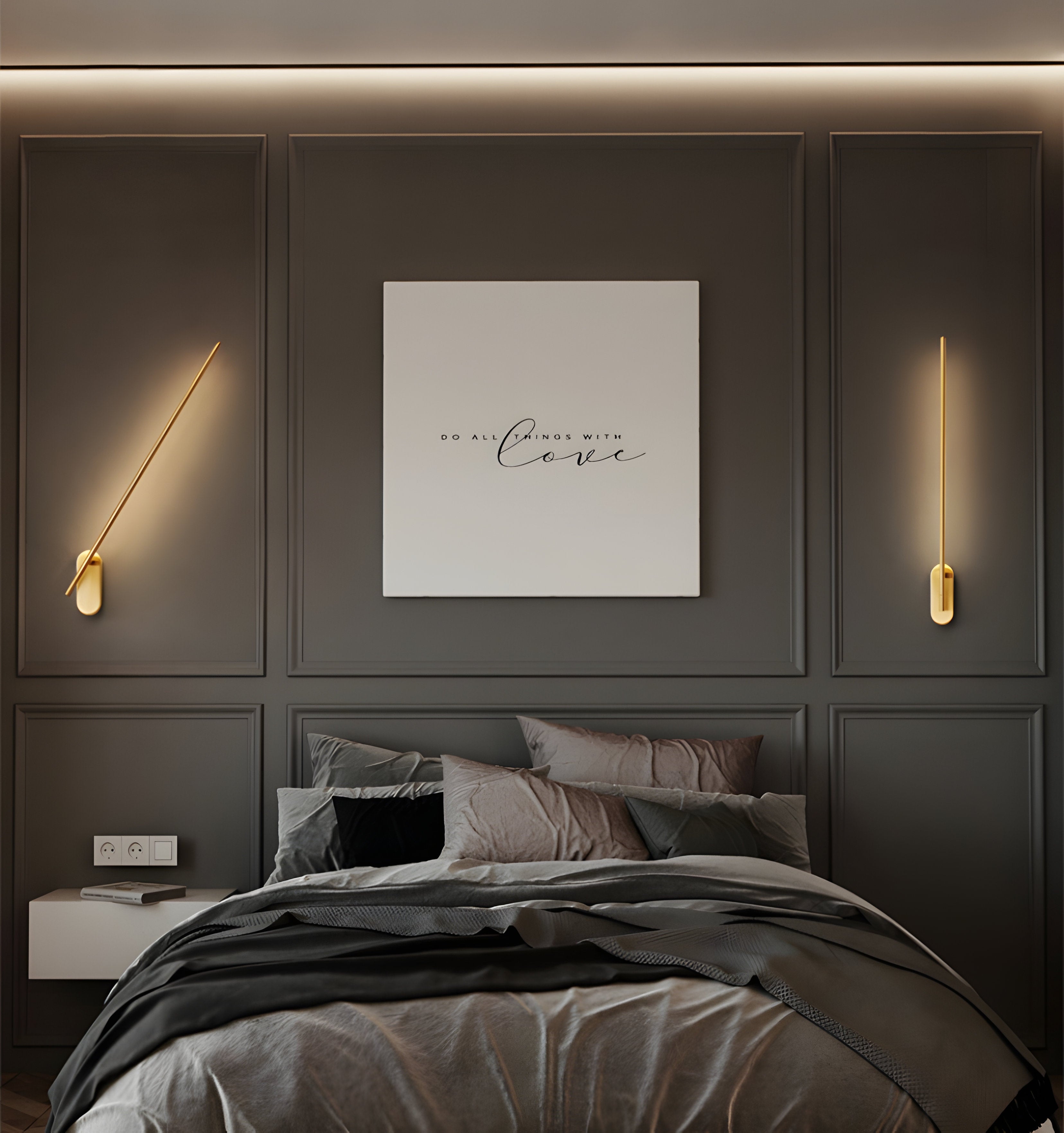 Stick Shaped Metal Wall Lamp - NexioPick