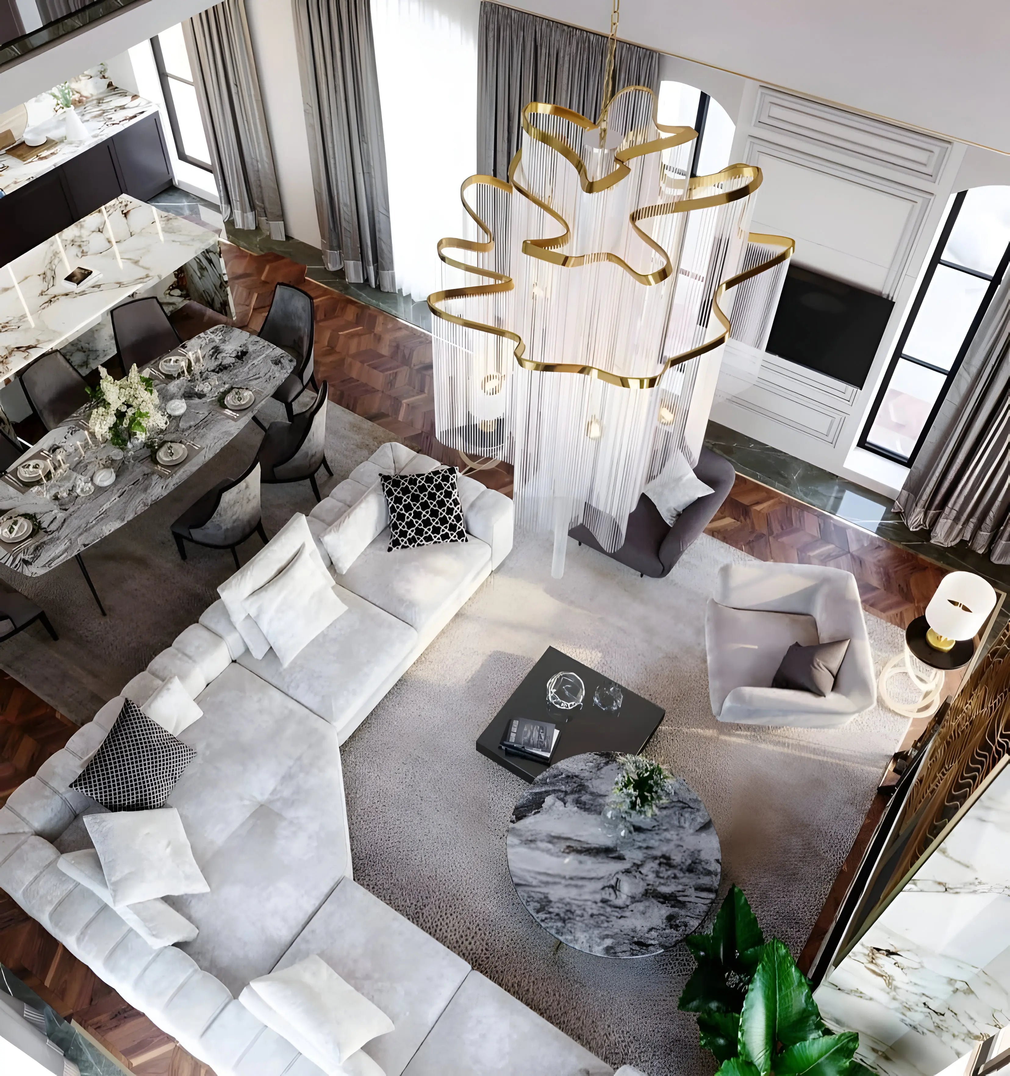 Stream Chain Chandelier - NexioPick