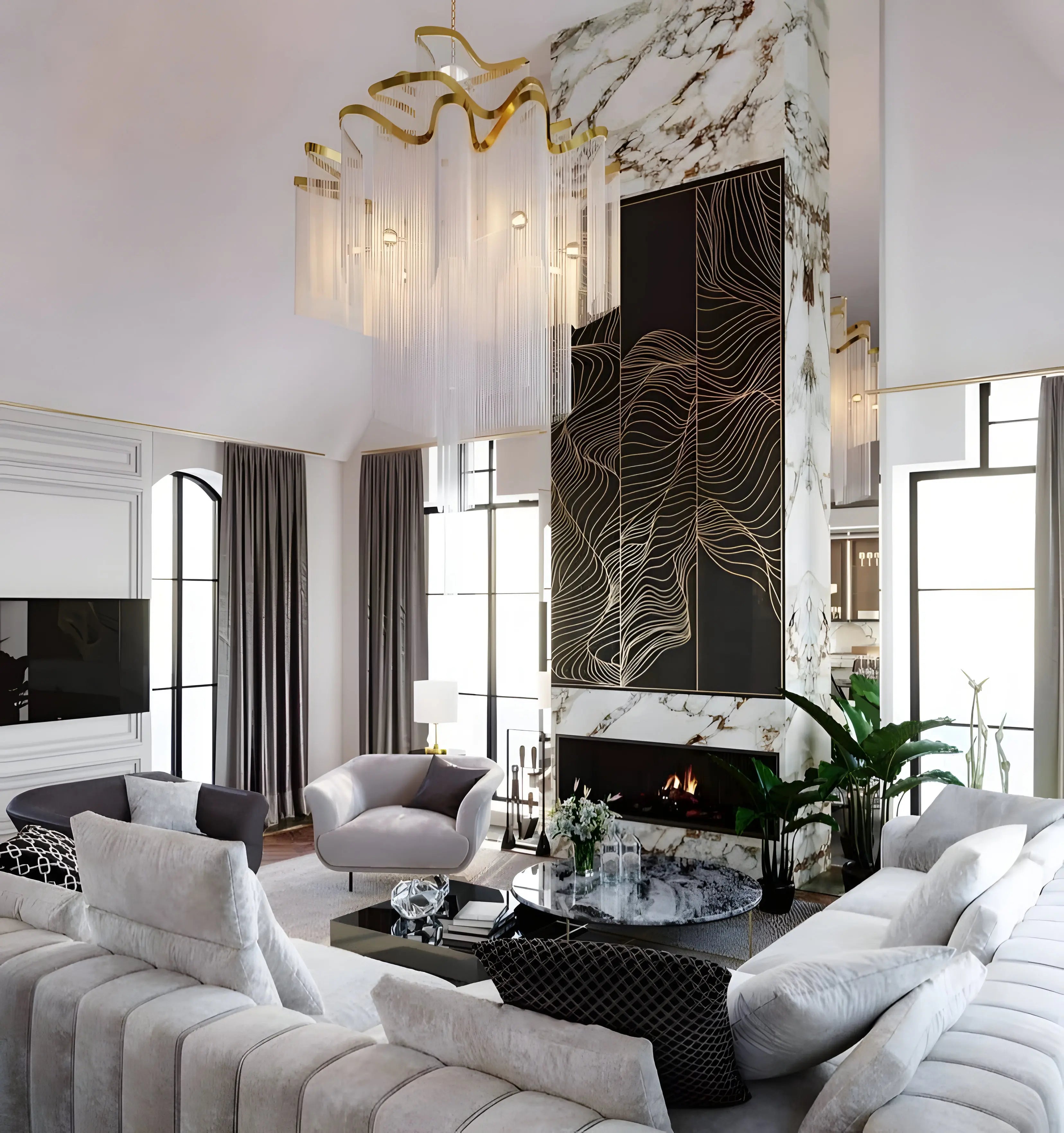 Stream Chain Chandelier - NexioPick