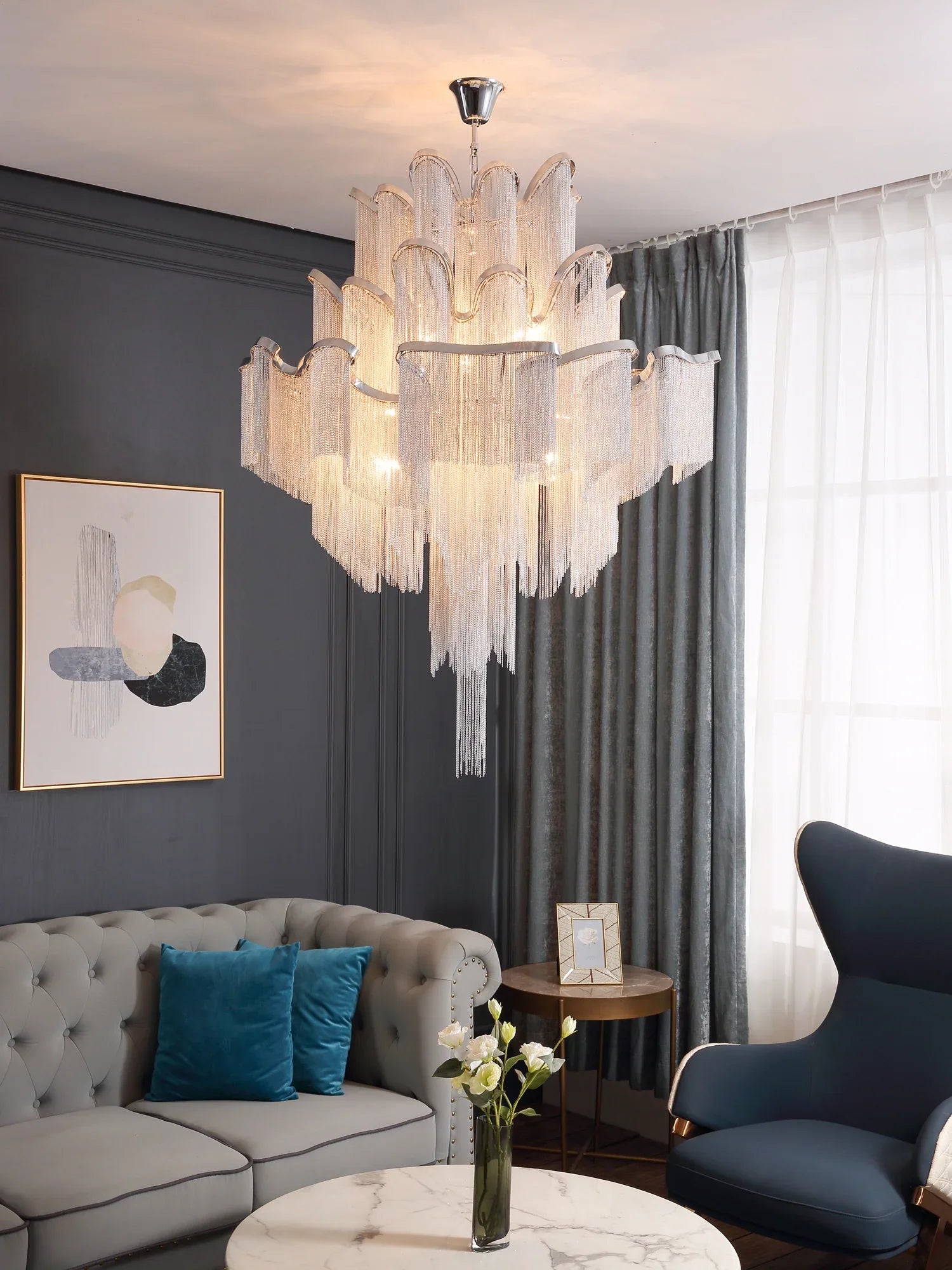 Stream Chain Chandelier - NexioPick