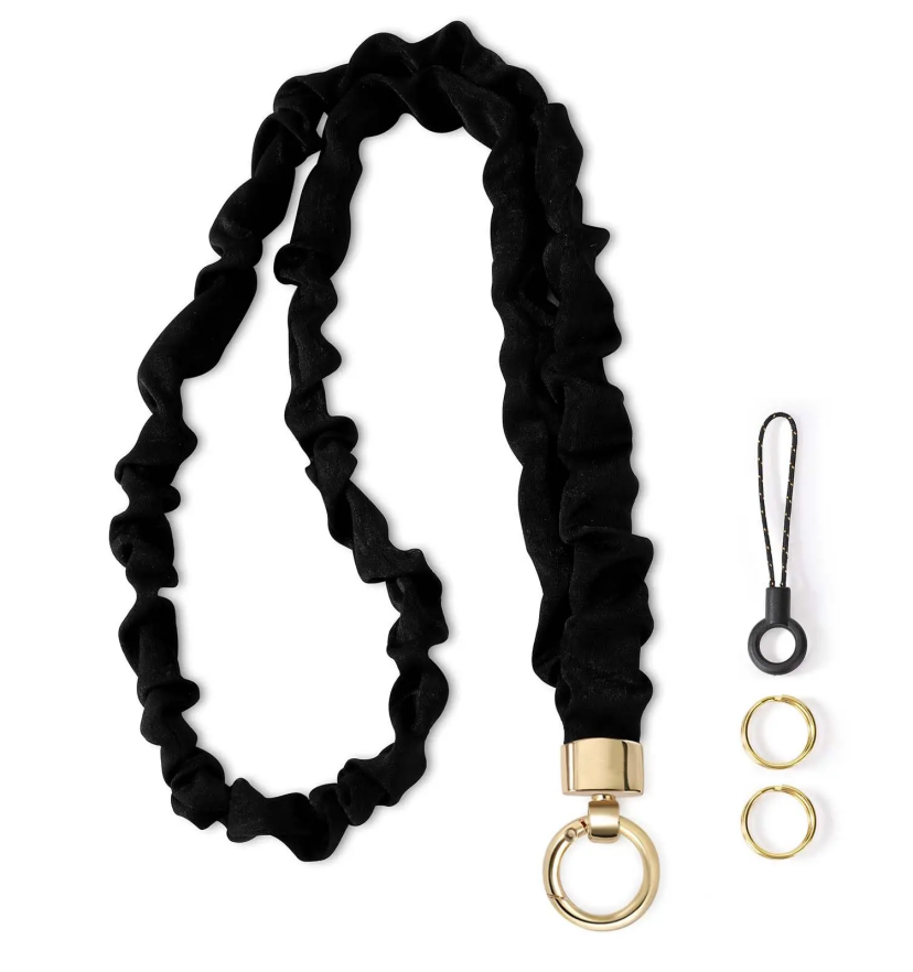 Stretchy Scrunchie Lanyard – Expandable Badge Holder & Keychain for Women