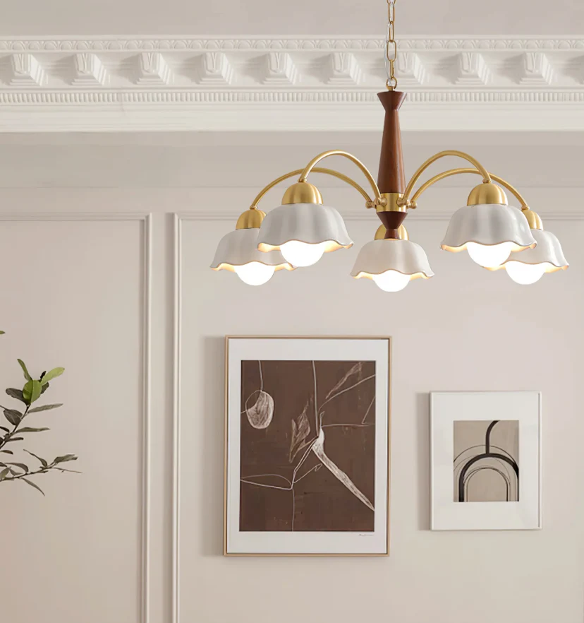 Swedish Modern Brass Chandelier - NexioPick
