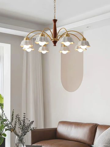 Swedish Modern Brass Chandelier - NexioPick
