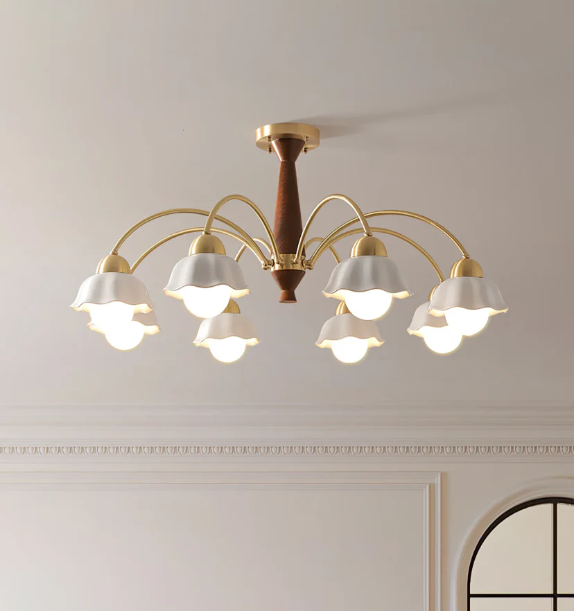 Swedish Modern Brass Chandelier - NexioPick