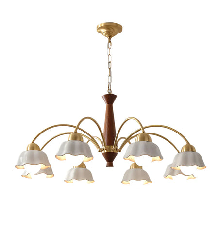Swedish Modern Brass Chandelier - NexioPick