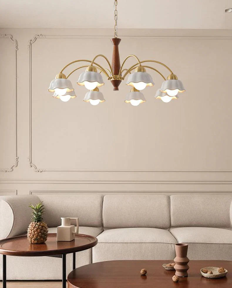 Swedish Modern Brass Chandelier - NexioPick
