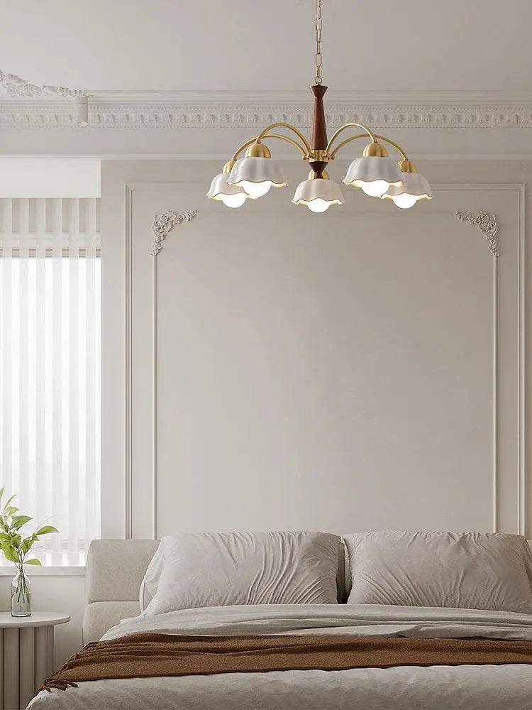 Swedish Modern Brass Chandelier - NexioPick