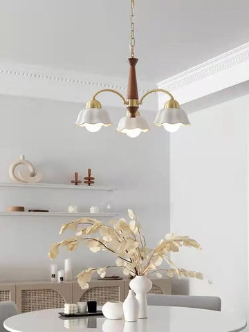 Swedish Modern Brass Chandelier - NexioPick