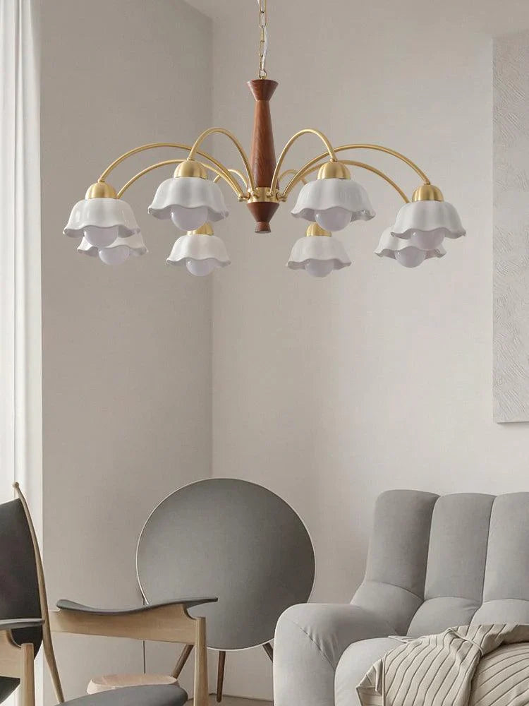Swedish Modern Brass Chandelier - NexioPick