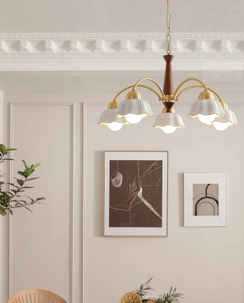 Swedish Modern Brass Chandelier - NexioPick