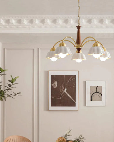 Swedish Modern Brass Chandelier - NexioPick
