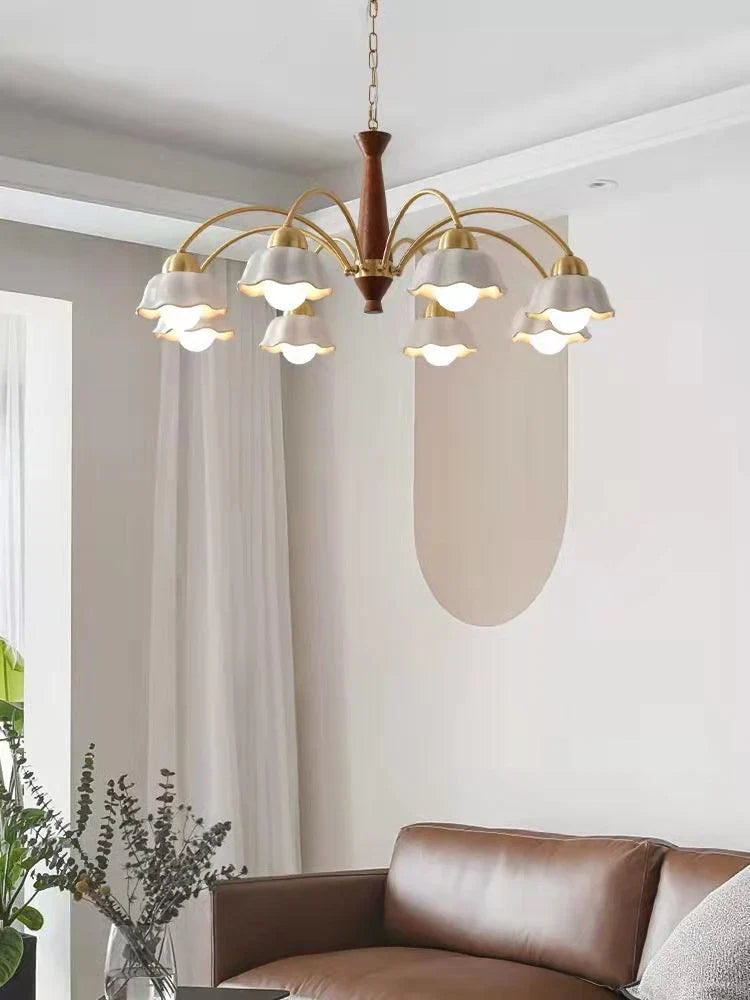 Swedish Modern Brass Chandelier - NexioPick