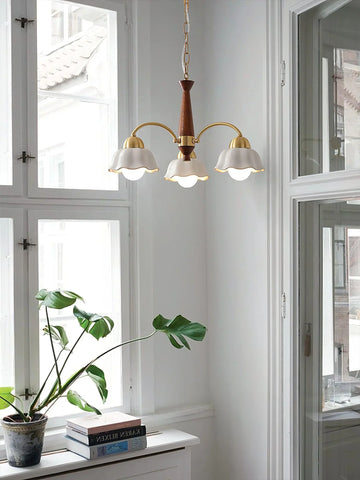 Swedish Modern Brass Chandelier - NexioPick