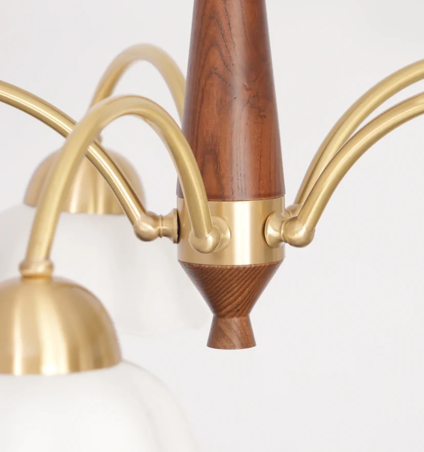 Swedish Modern Brass Chandelier - NexioPick