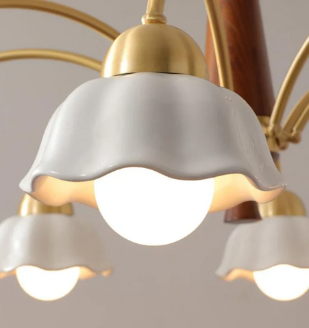 Swedish Modern Brass Chandelier - NexioPick