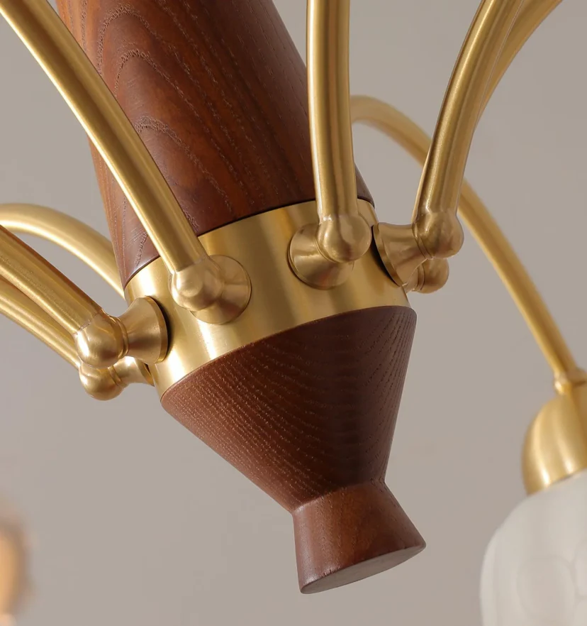 Swedish Modern Brass Chandelier - NexioPick