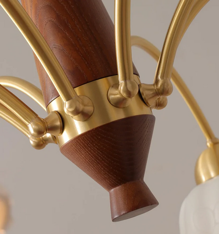 Swedish Modern Brass Chandelier - NexioPick