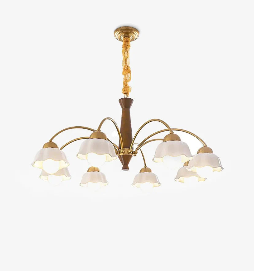 Swedish Modern Brass Chandelier - NexioPick