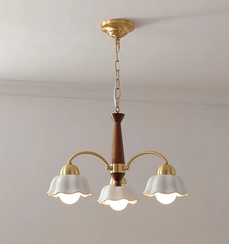 Swedish Modern Brass Chandelier - NexioPick