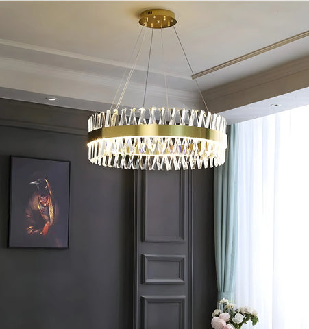 Golden Crossover Chandelier - NexioPick