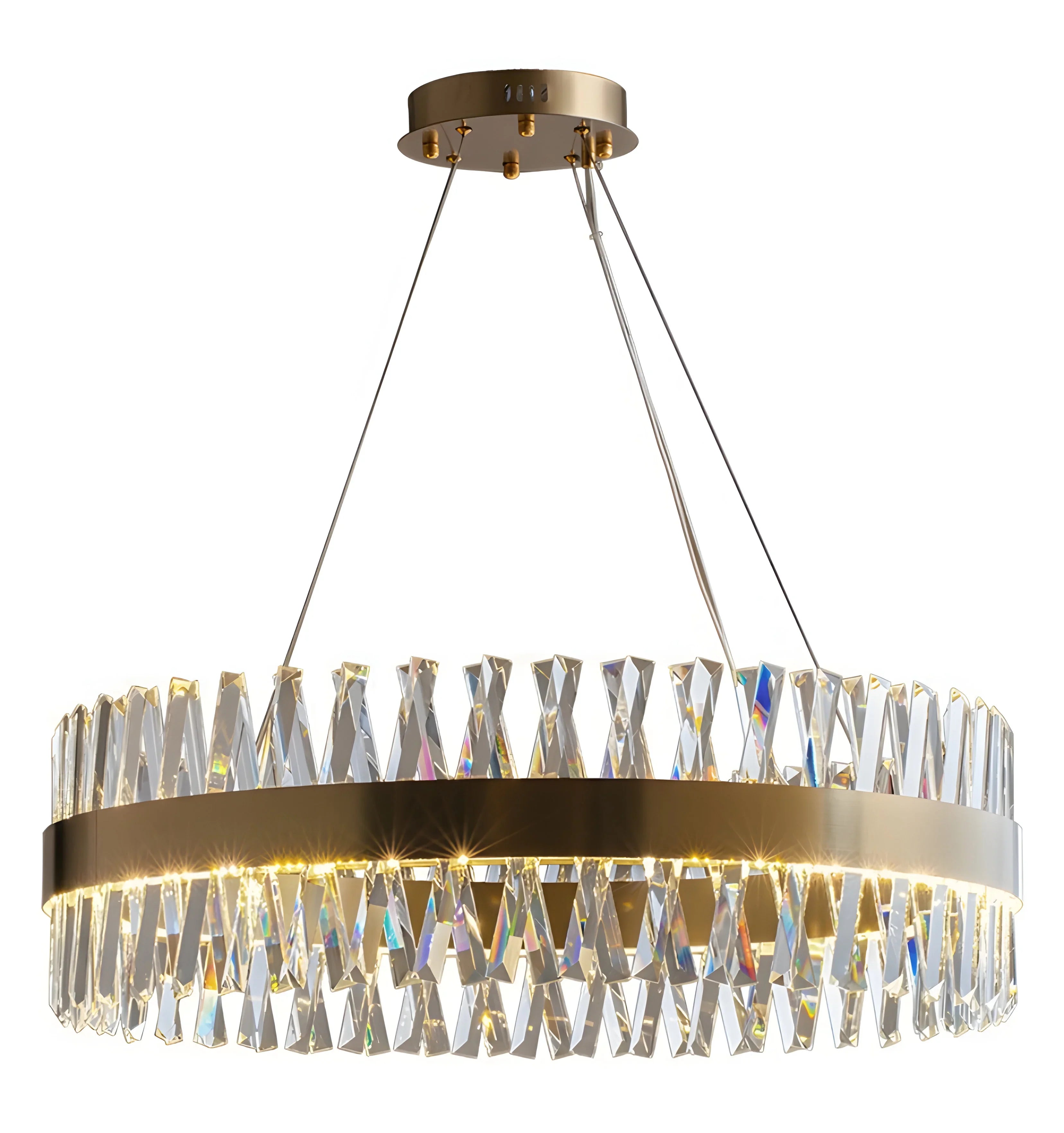 Golden Crossover Chandelier - NexioPick