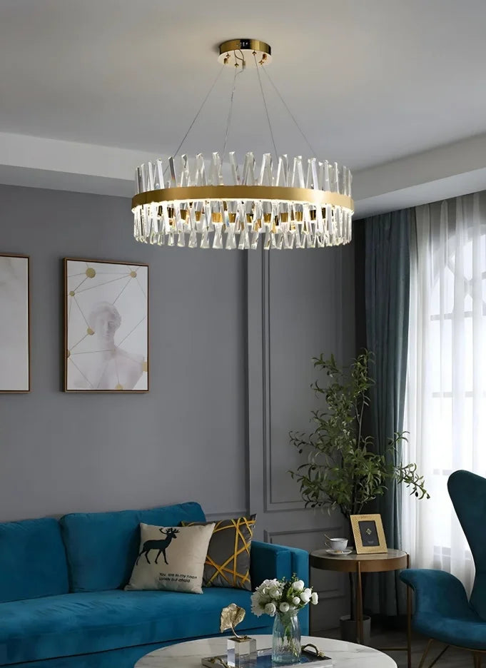 Golden Crossover Chandelier - NexioPick