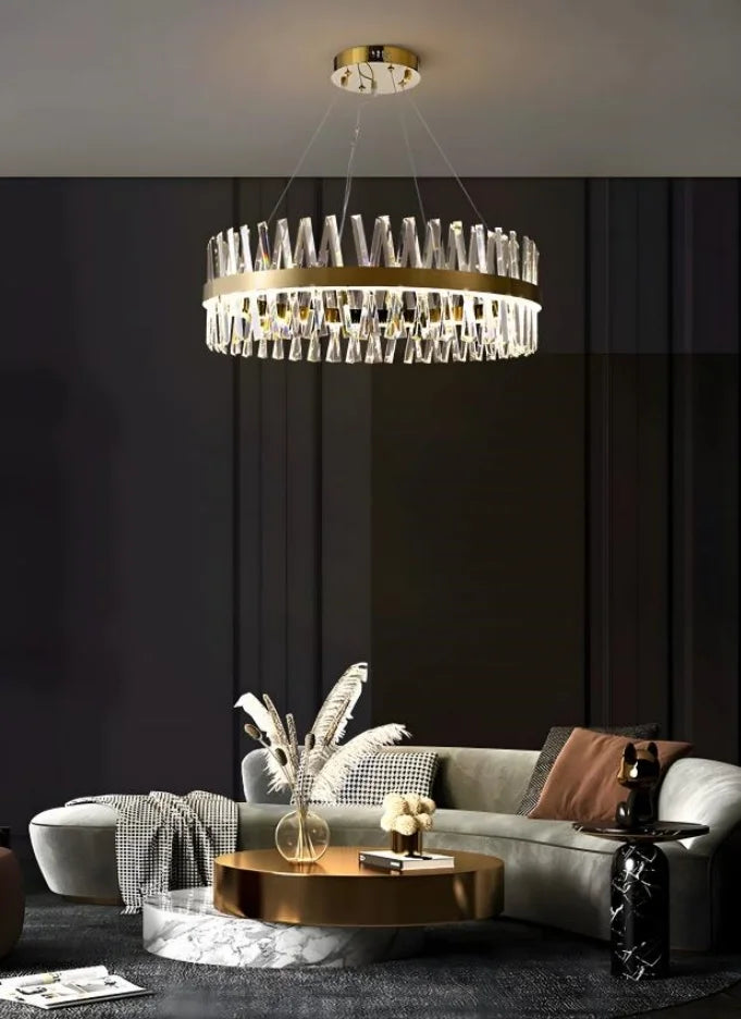 Golden Crossover Chandelier - NexioPick