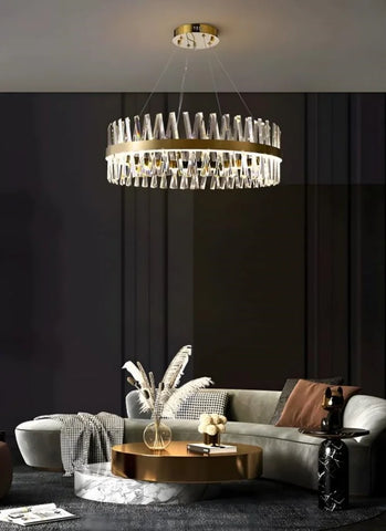 Golden Crossover Chandelier - NexioPick