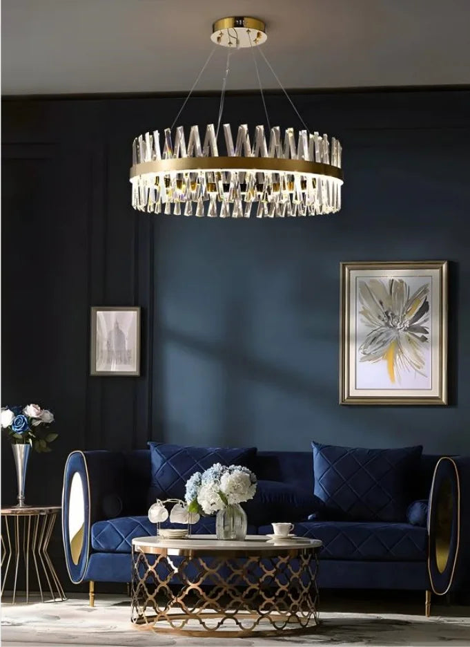 Golden Crossover Chandelier - NexioPick