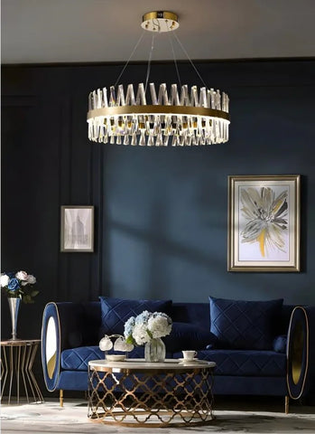 Golden Crossover Chandelier - NexioPick