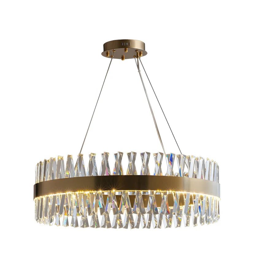 Golden Crossover Chandelier - NexioPick