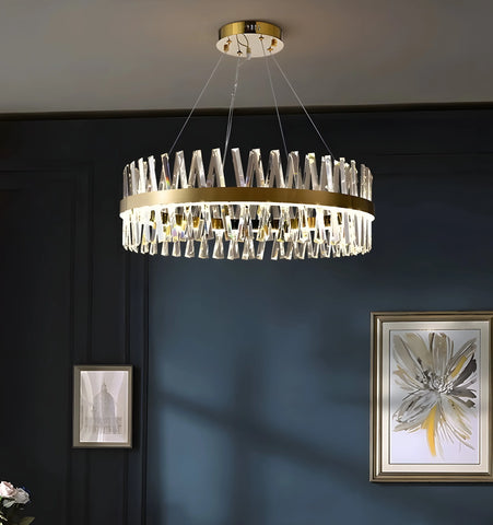Golden Crossover Chandelier - NexioPick