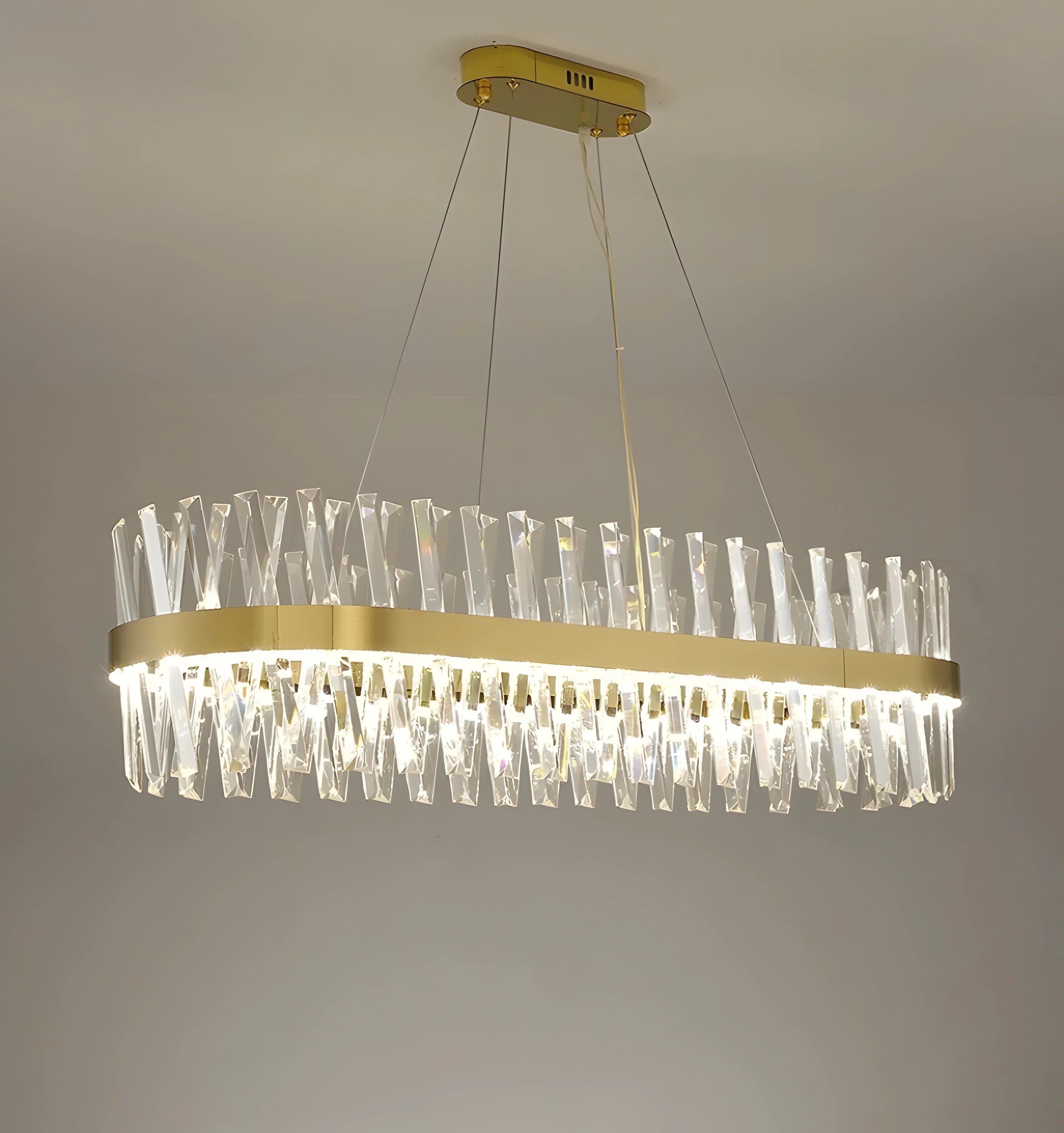 Golden Crossover Chandelier - NexioPick
