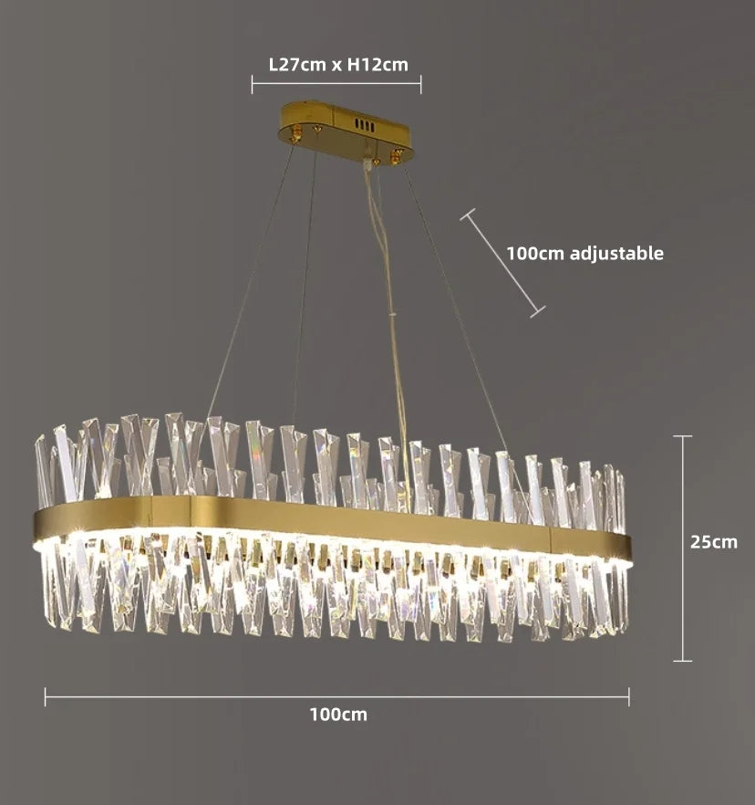 Golden Crossover Chandelier - NexioPick