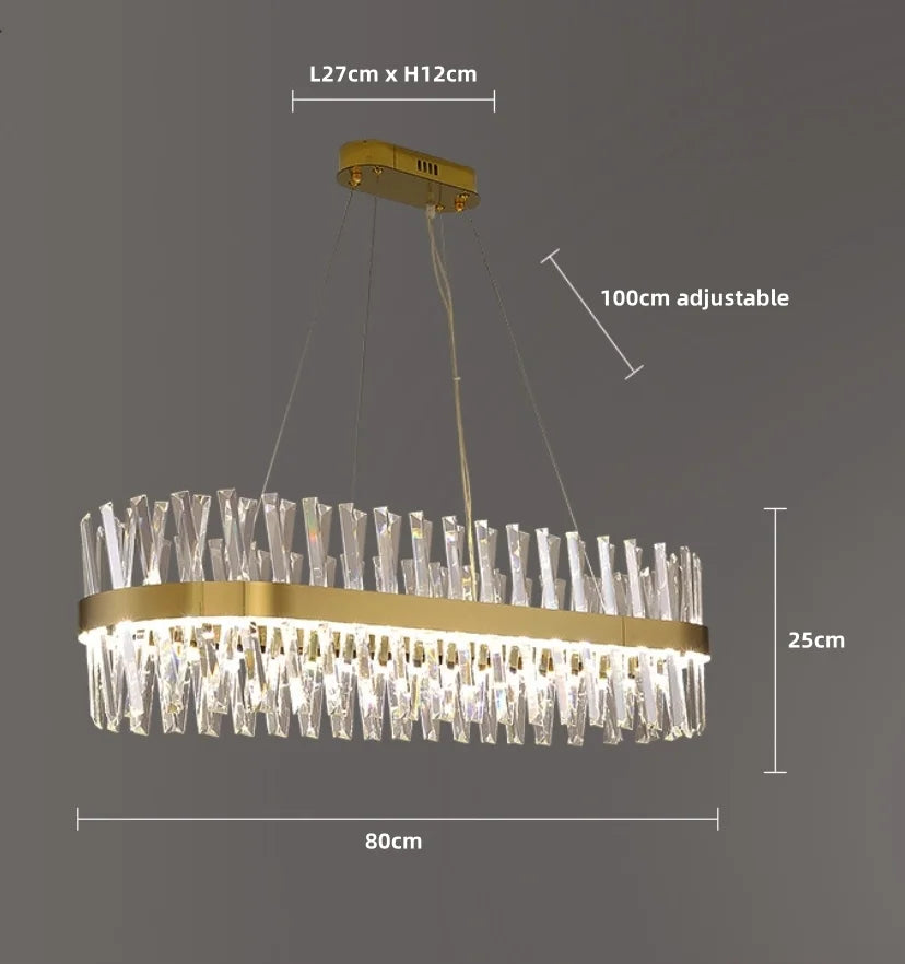 Golden Crossover Chandelier - NexioPick