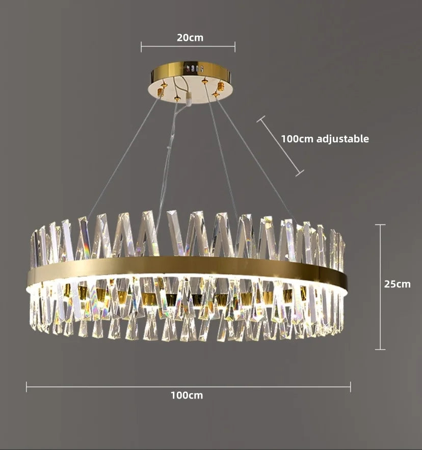 Golden Crossover Chandelier - NexioPick