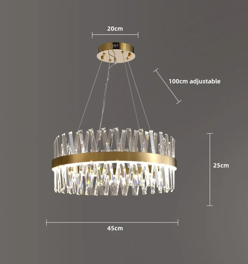 Golden Crossover Chandelier - NexioPick