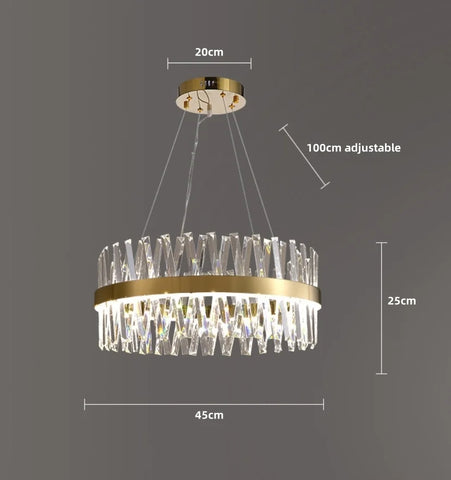 Golden Crossover Chandelier - NexioPick