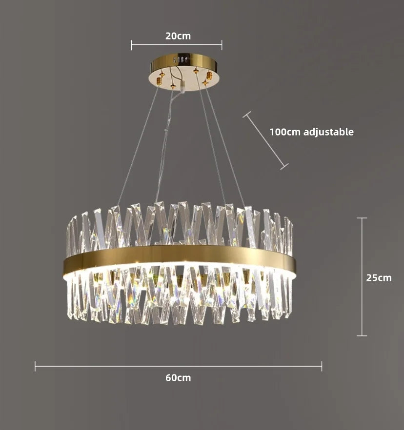 Golden Crossover Chandelier - NexioPick