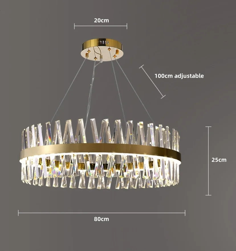 Golden Crossover Chandelier - NexioPick