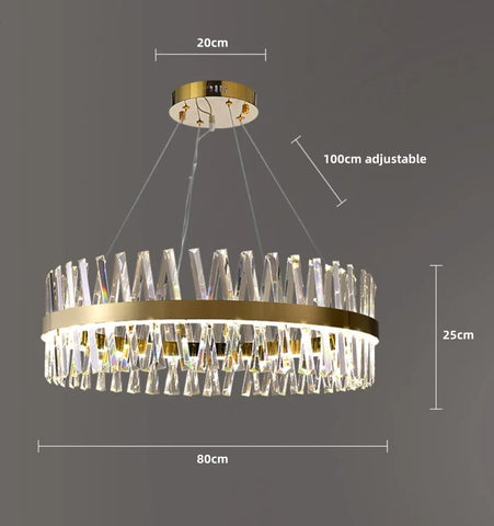 Golden Crossover Chandelier - NexioPick