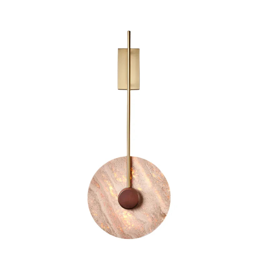 Travertine Disc Wall Lamp - NexioPick