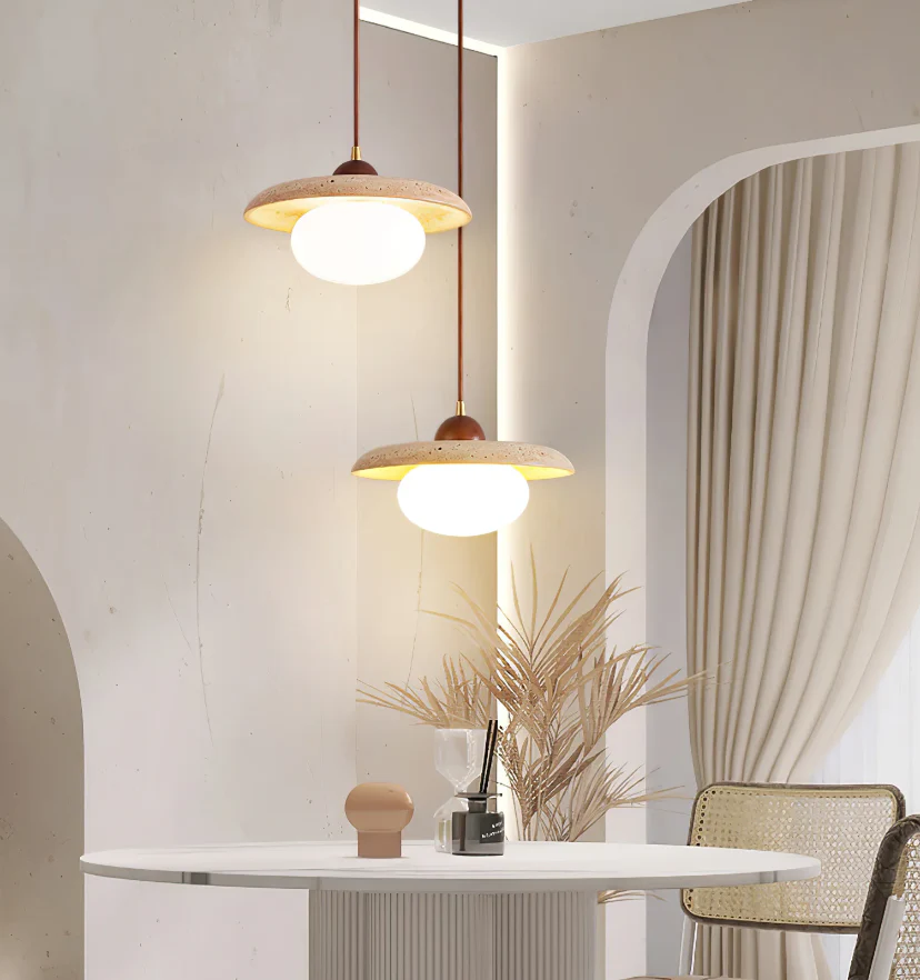 Travertine Pendant Lamp - NexioPick