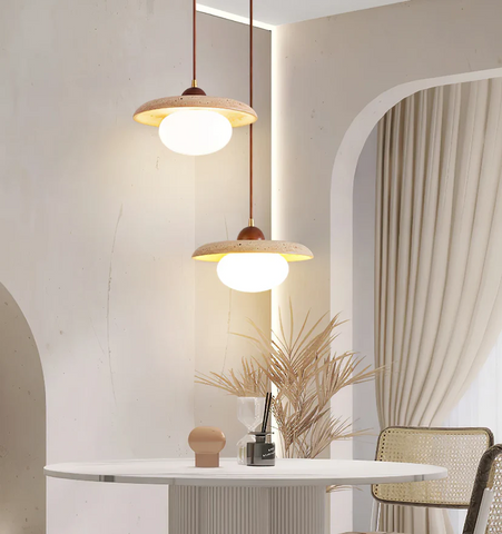 Travertine Pendant Lamp - NexioPick