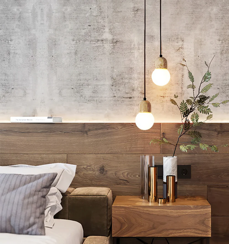 Travertine Pendant Lamp - NexioPick